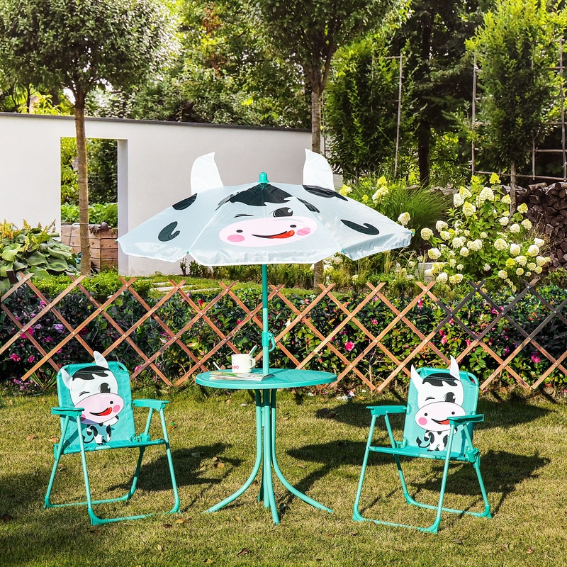Outdoor Folding Kids Table and - Kids Outdoor Umbrella 评论和价格