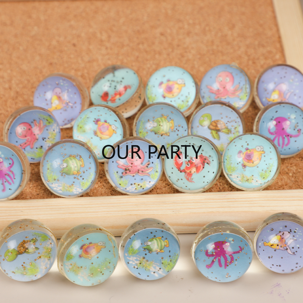 10Pcs Ocean Animal Theme Glitt - Outdoor Kids In An Indoor World 评论和价格