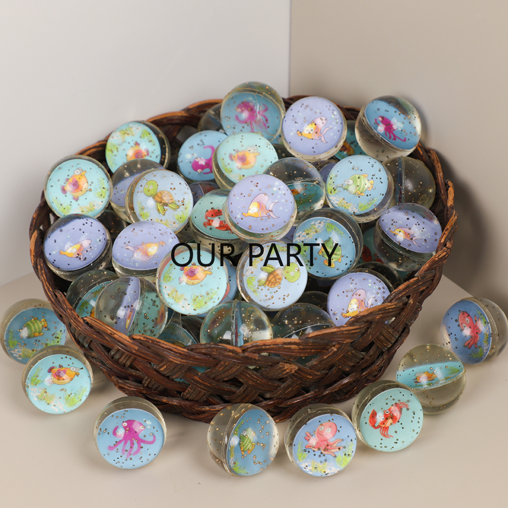 10Pcs Ocean Animal Theme Glitt - Outdoor Kids In An Indoor World 评论和价格