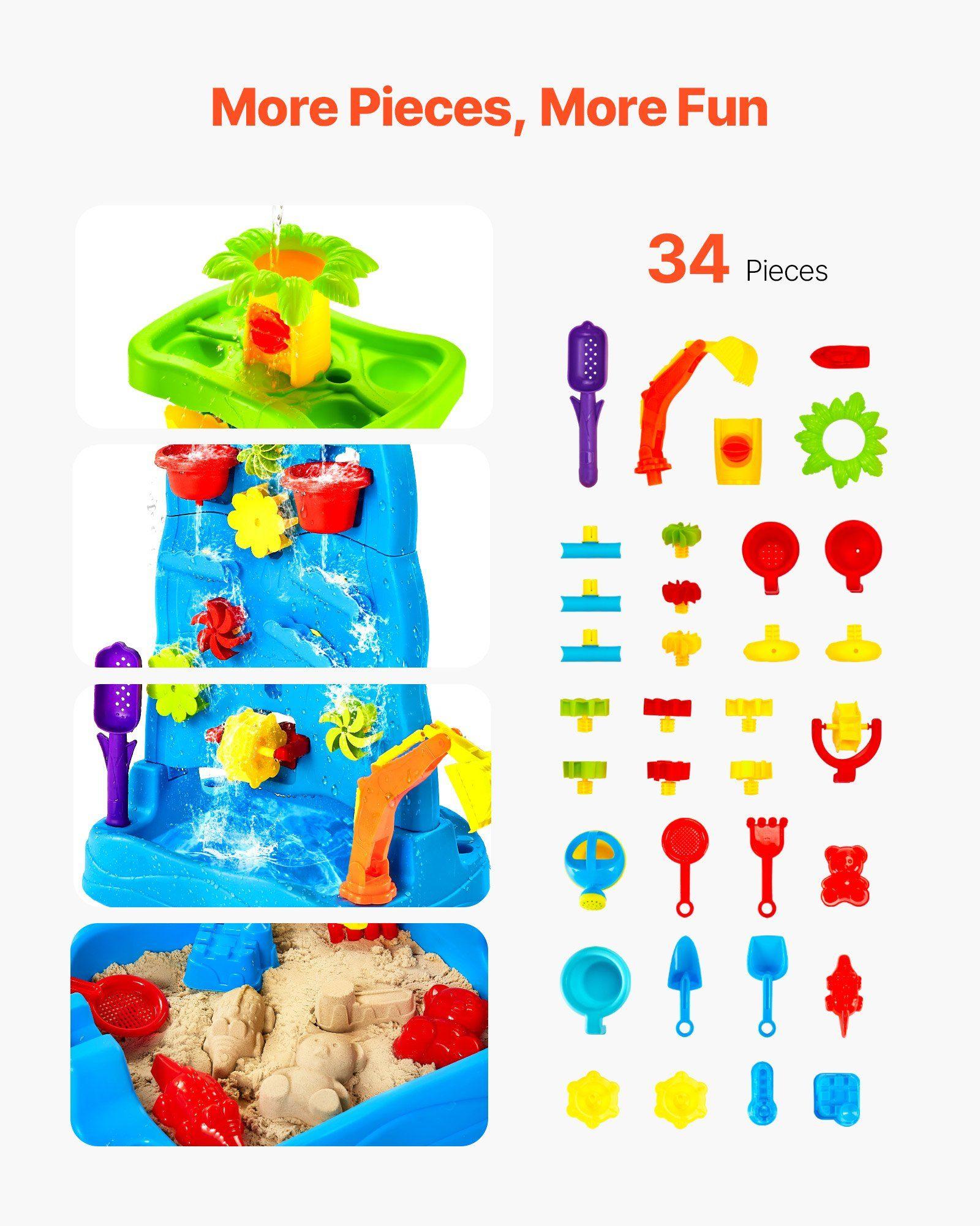 Double-Sided 44lb 8000ml Kids  - Kids Outdoor Sensory Table 评论和价格