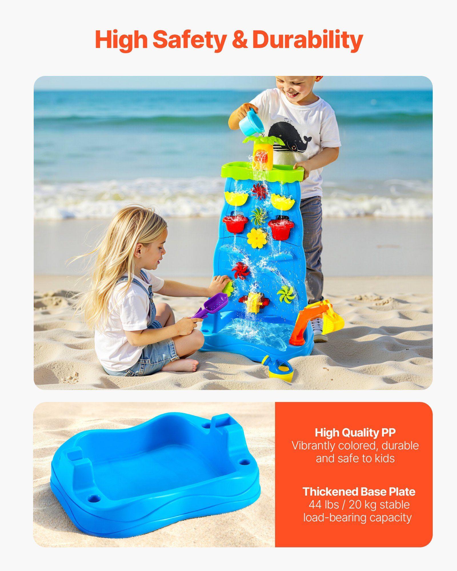 Double-Sided 44lb 8000ml Kids  - Kids Outdoor Sensory Table 评论和价格