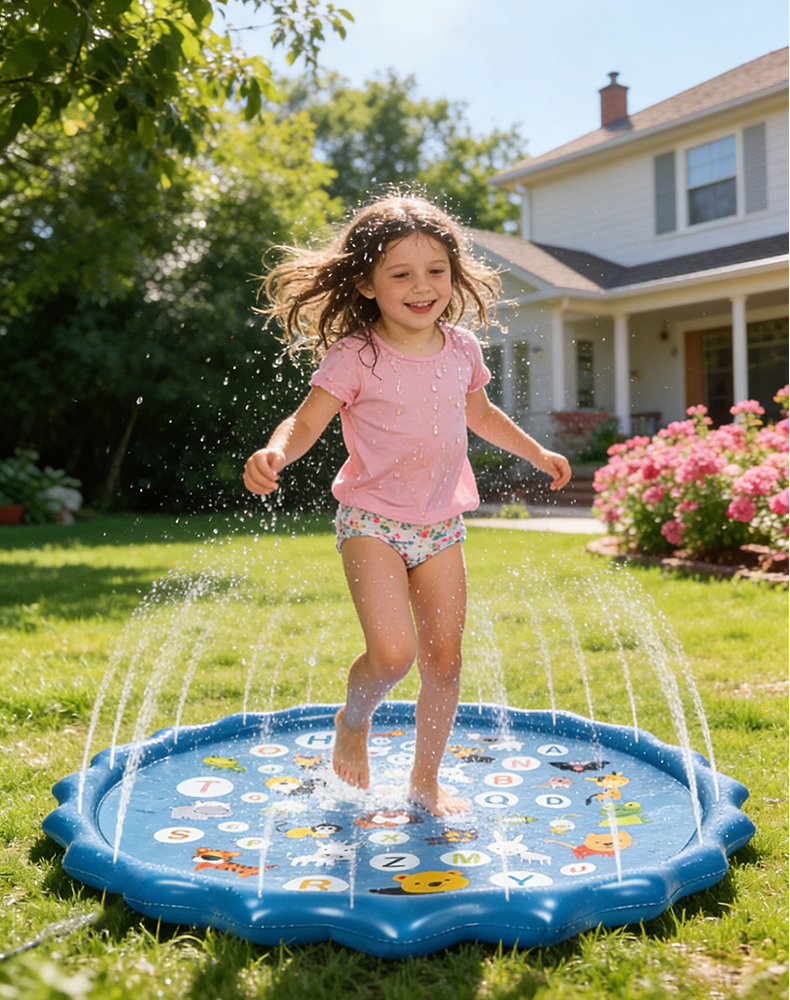 Alphabet Inflatable Water Spri - Slip Slide Water Mat 评论和价格