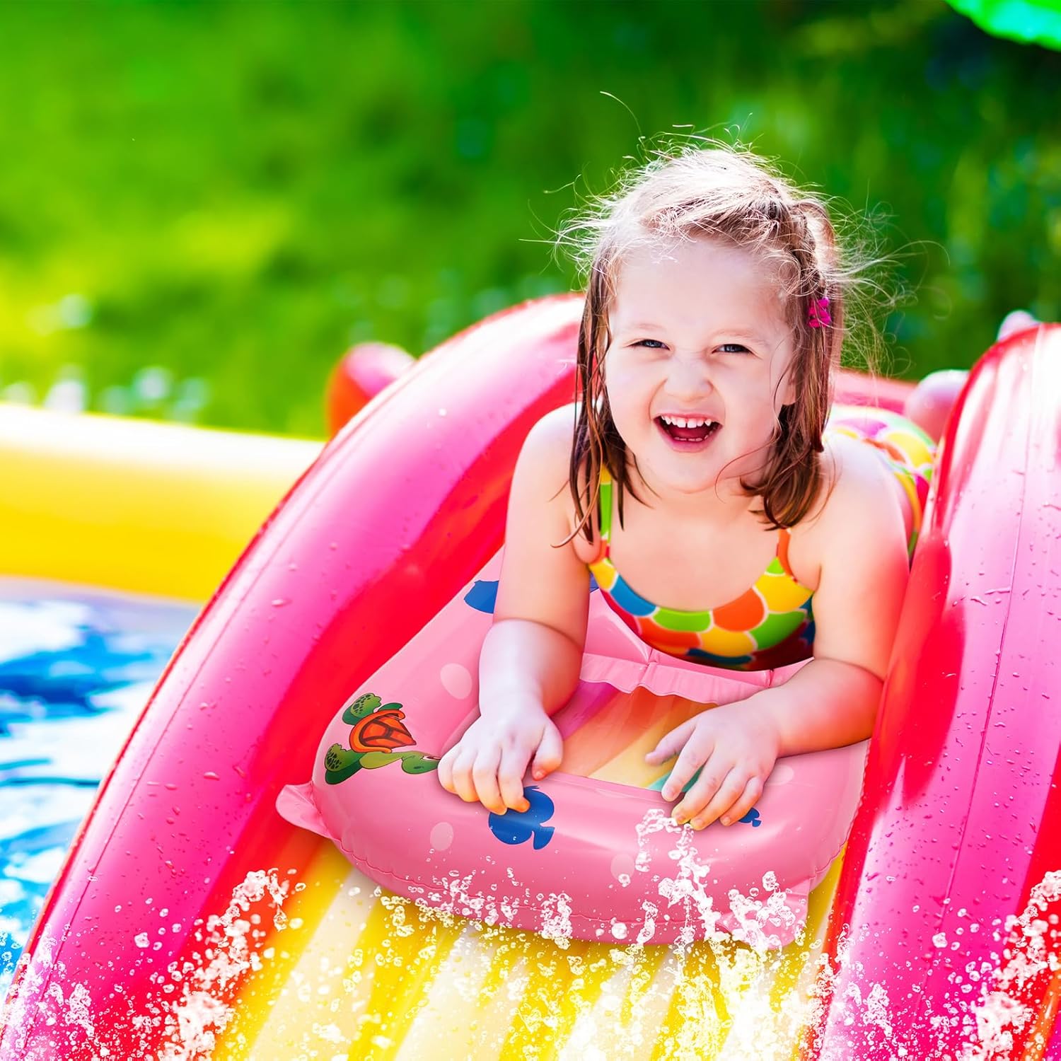 Water Floating Ring Inflatable - Slip Slide Water Mat 评论和价格