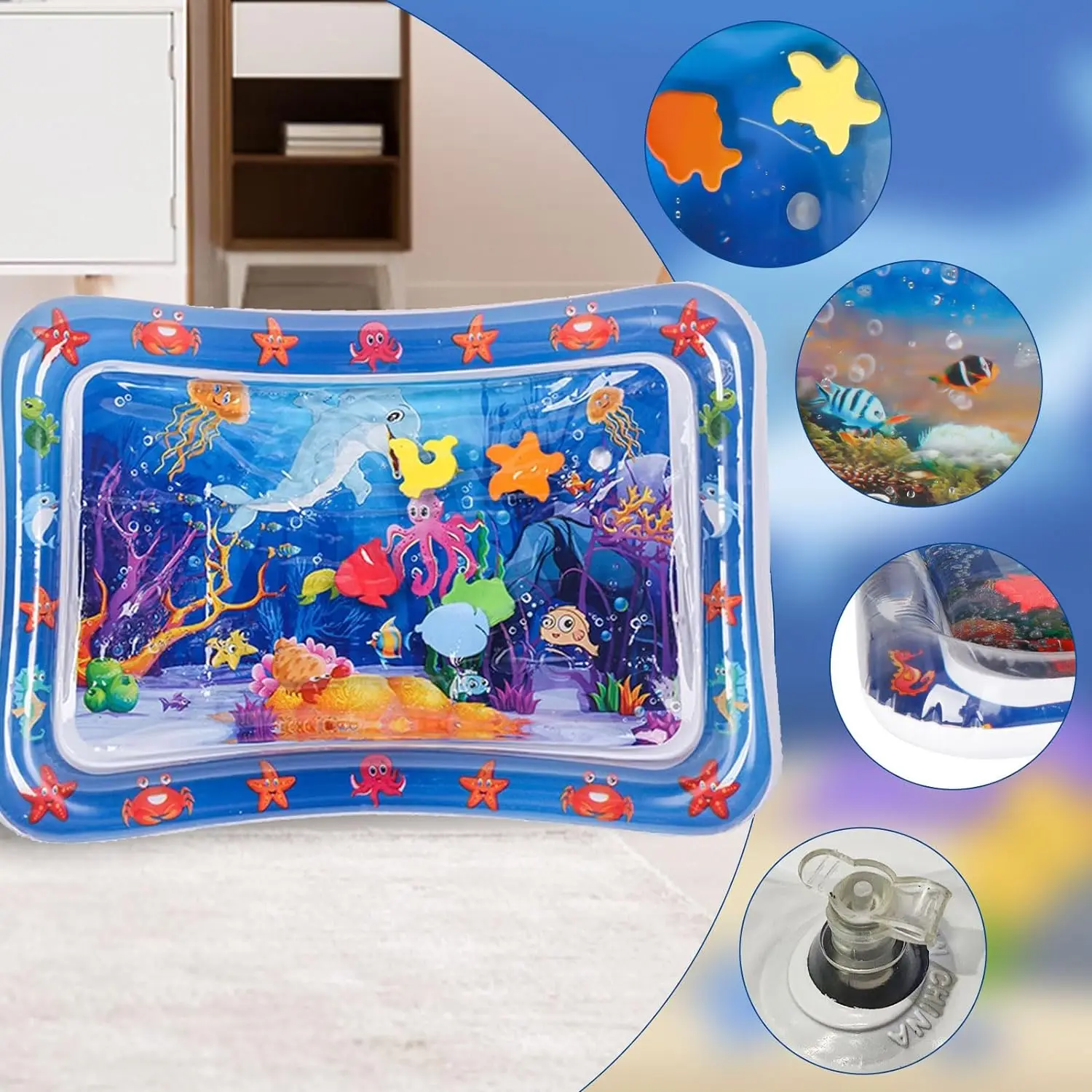 Water Sensory Play Mat Thicken - Slip Slide Water Mat 评论和价格