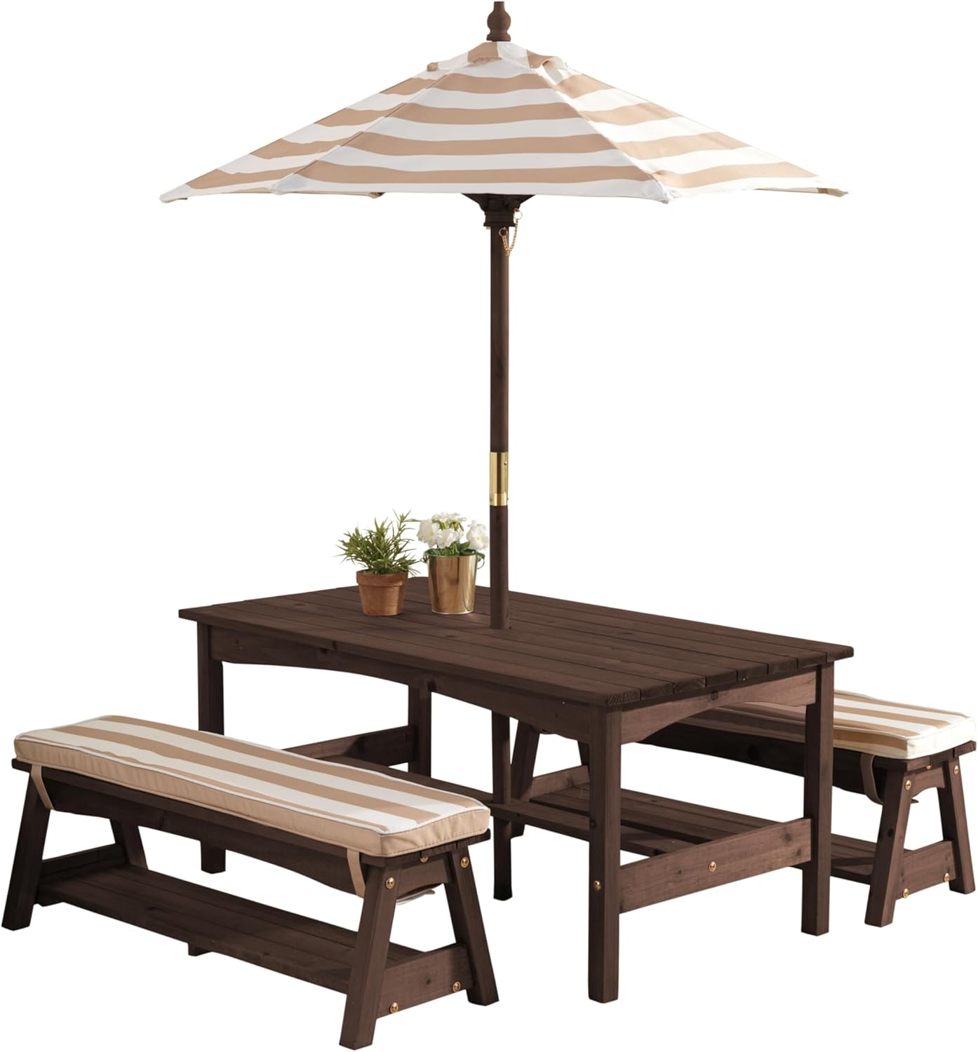 Outdoor Wooden Table & Bench S - Kids Outdoor Umbrella 评论和价格