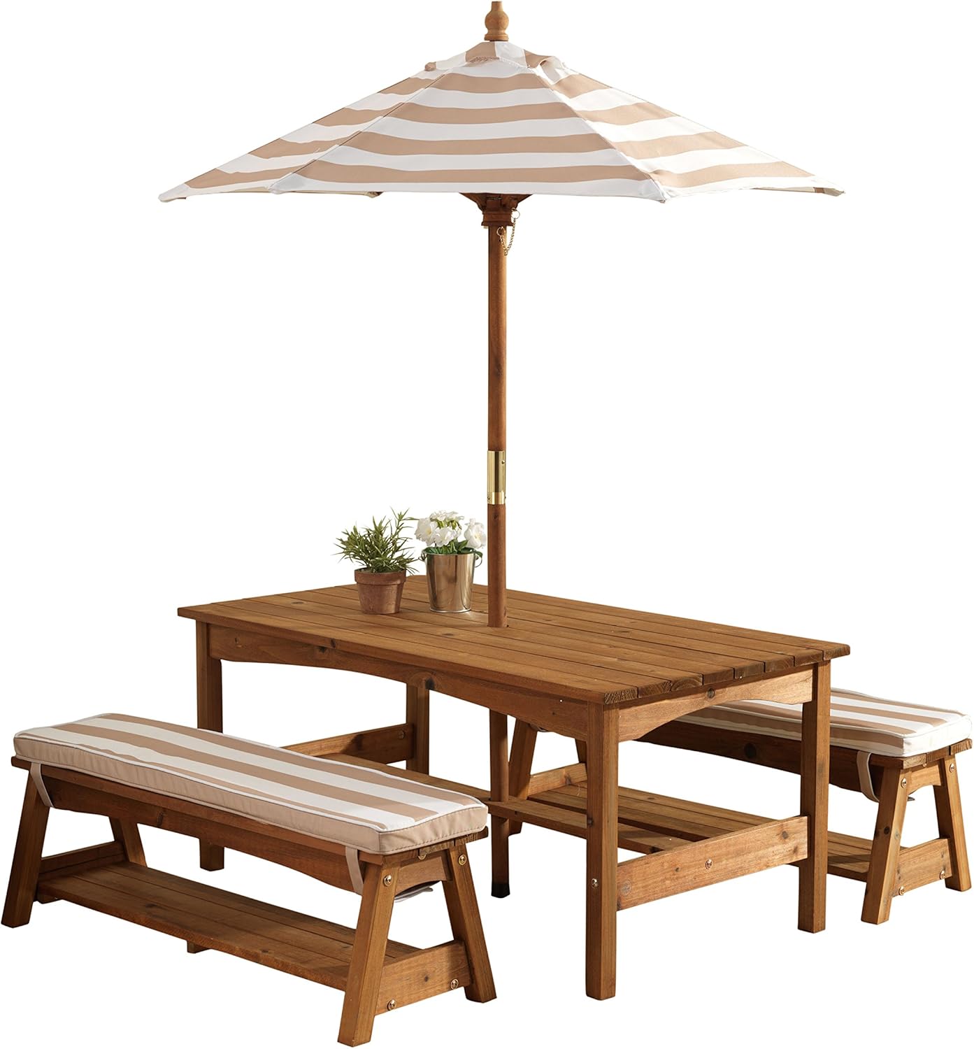 Outdoor Wooden Table & Bench S - Kids Outdoor Umbrella 评论和价格