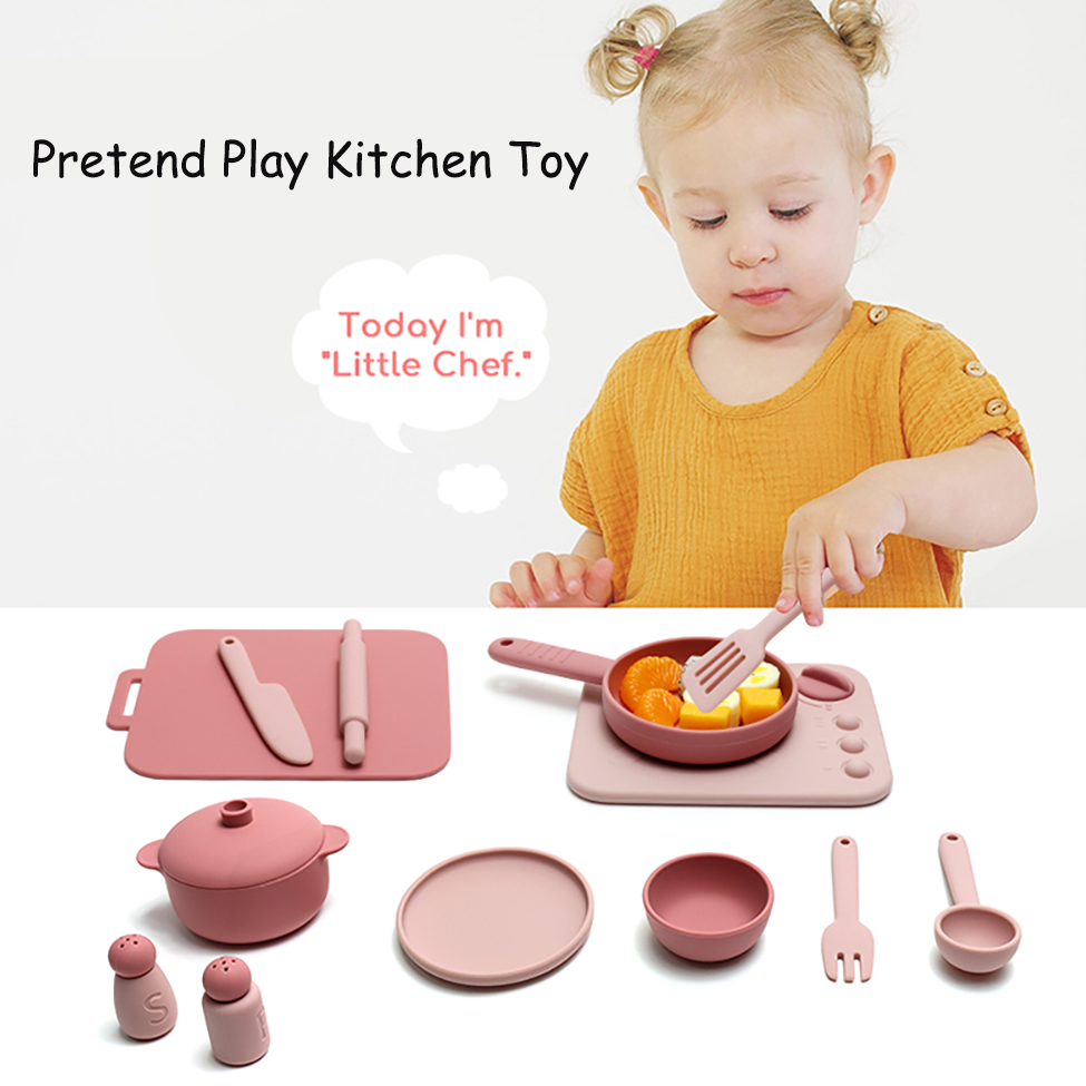 13 pcs set silicone cooking pl - Kids Outdoor Kitchen 评论和价格