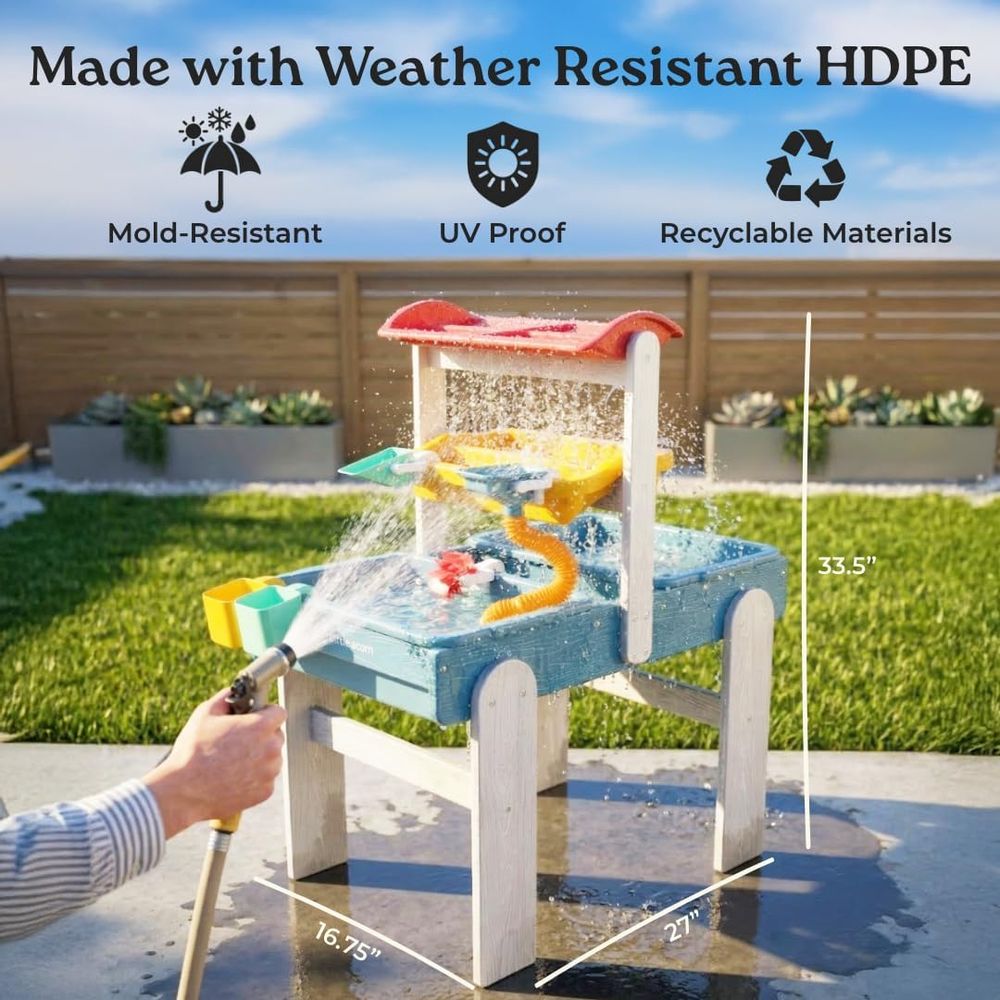 Little Acorn, Water Table or T - Kids Outdoor Sensory Table 评论和价格