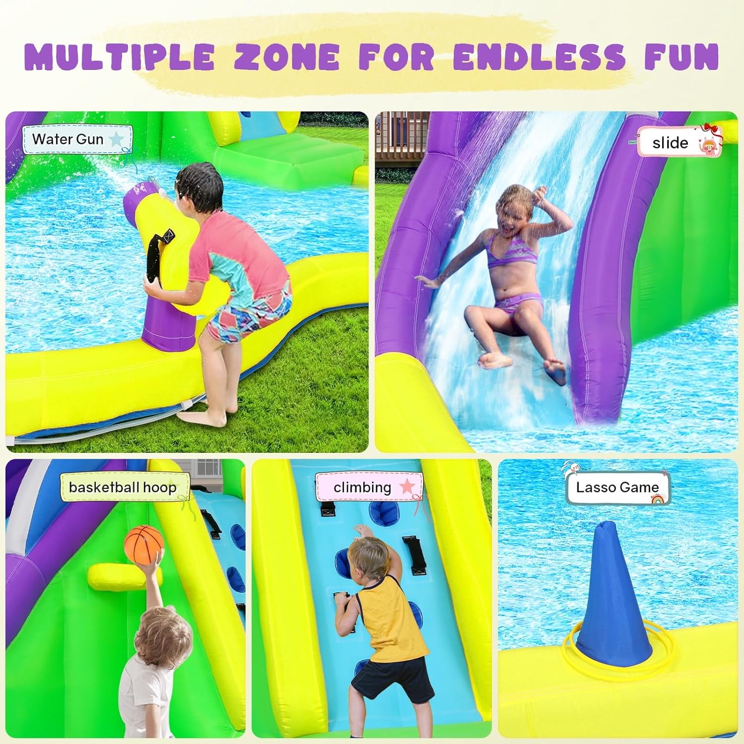 13x14FT Inflatable Bounce Hous - Kids Outdoor Water 评论和价格