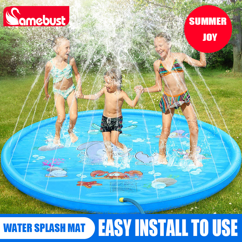 Children Play Spray Mat 100/17 - Slip Slide Water Mat 评论和价格