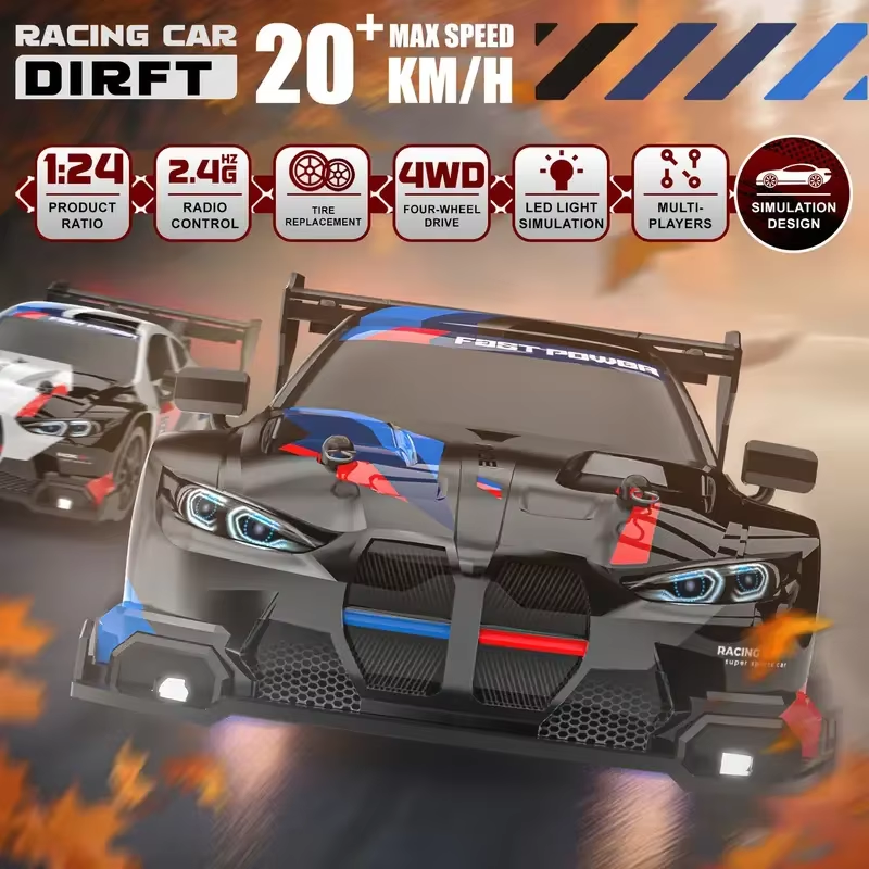 New 4WD 1:24 Scale RC Drift Ca - Outdoor Kids In An Indoor World 评论和价格