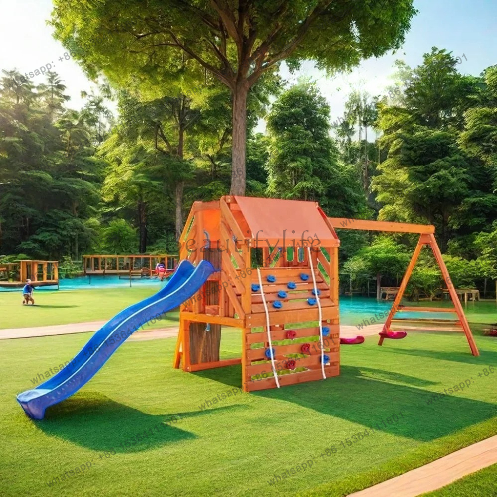 Outdoor Playground Climbing Fr - Kids Outdoor Wooden Climbing Frame 评论和价格