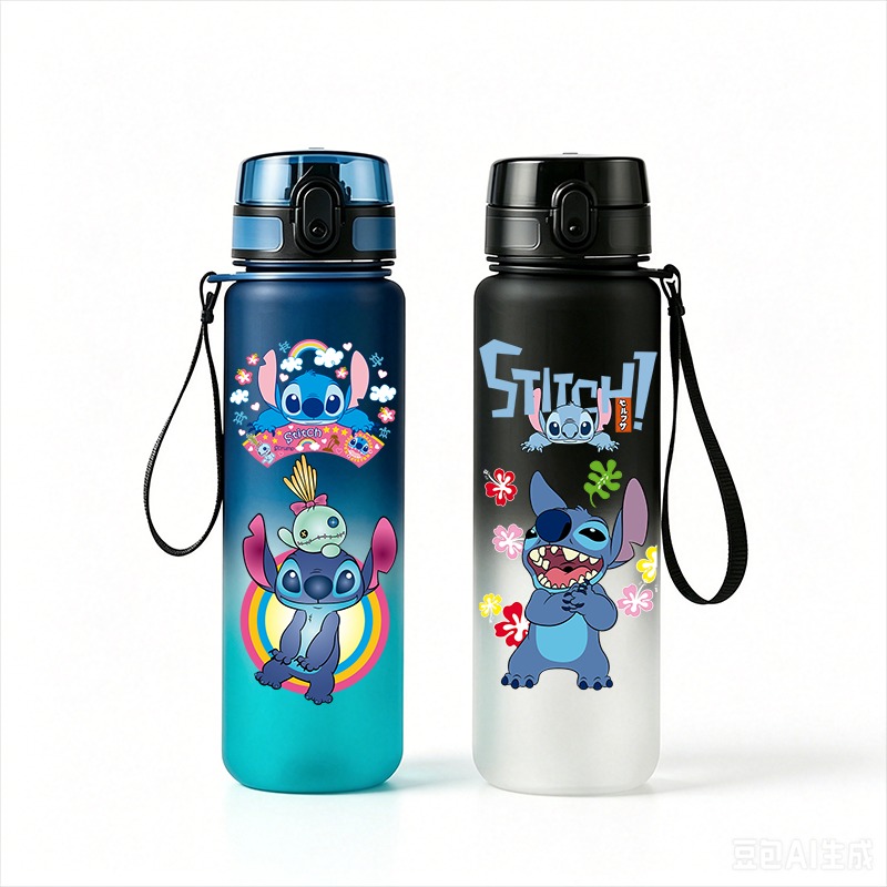 Stitch Anime Water Bottle 650m - Kids Outdoor Kitchen 评论和价格