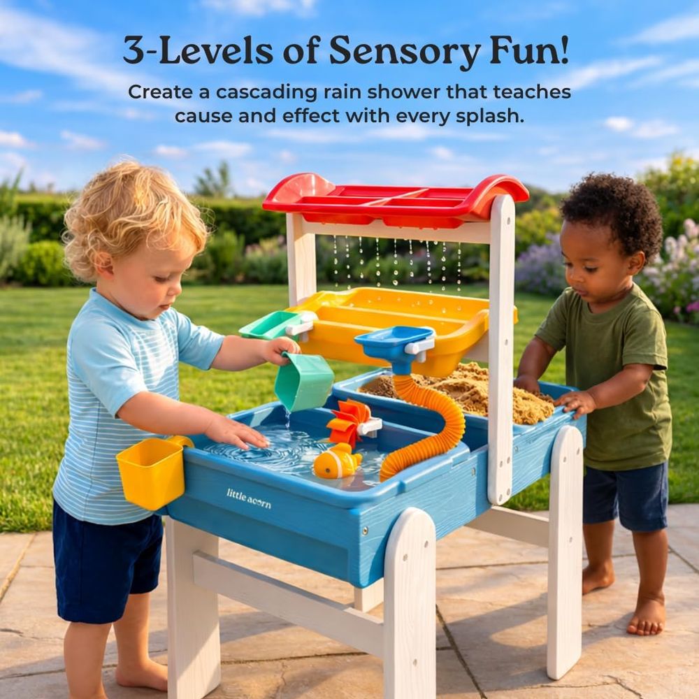 Little Acorn, Water Table or T - Kids Outdoor Sensory Table 评论和价格