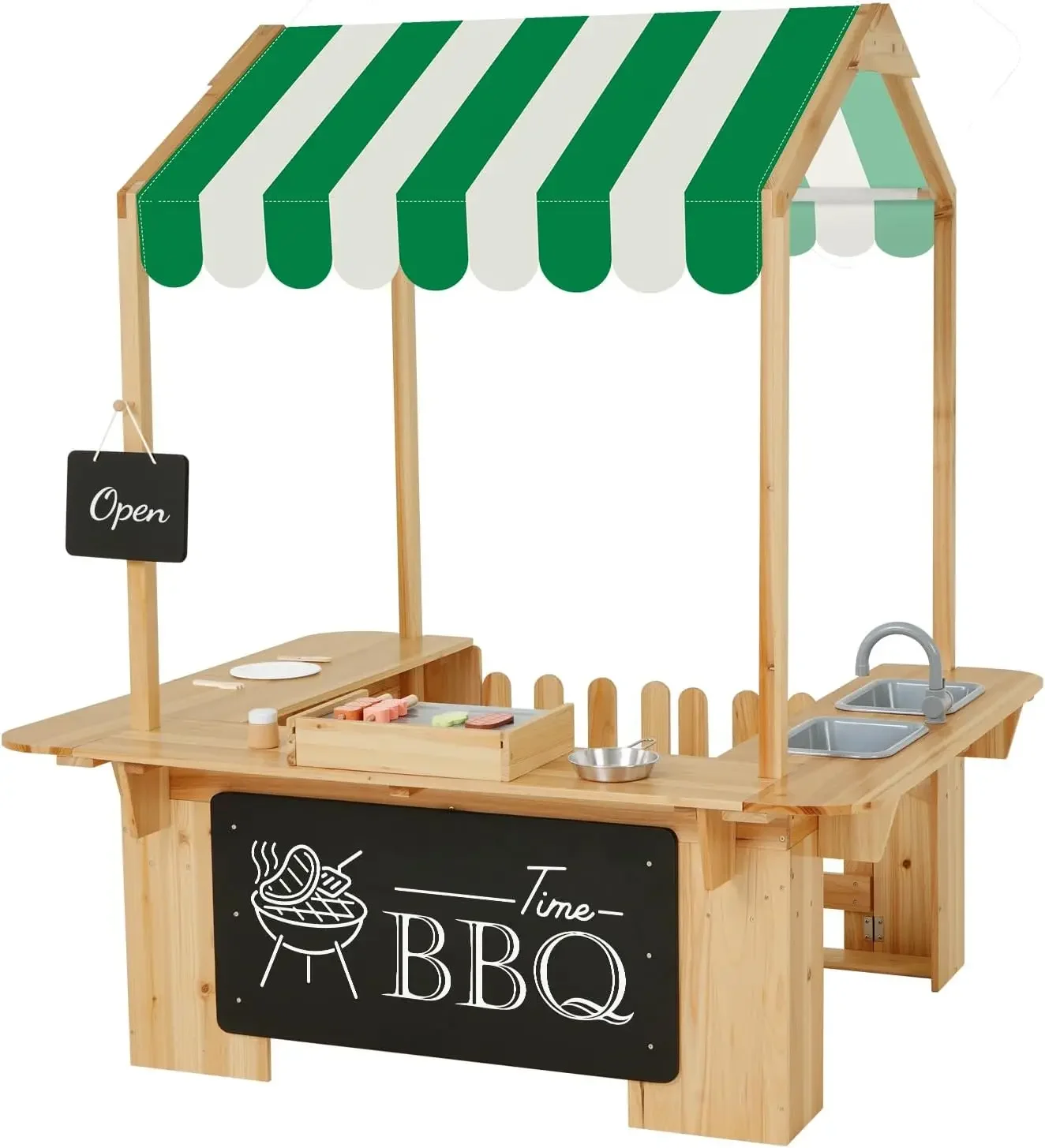 Kids Outdoor Playhouse, Mud Ki - Kids Outdoor Kitchen 评论和价格